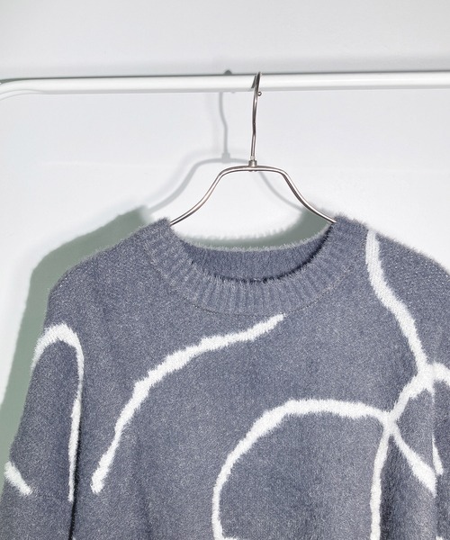 AS KNOW AS plus（アズノゥアズプラス）の「◇選んでアソートデザイン ゆるっとシャギーニットプルオーバー（ニット/セーター・レディース・グレー系/ブラウン系その他/ブラック系/ブルー系その他/アイボリー系/ブルー系その他2/ブラック系その他2・FREE）」の22枚目の写真