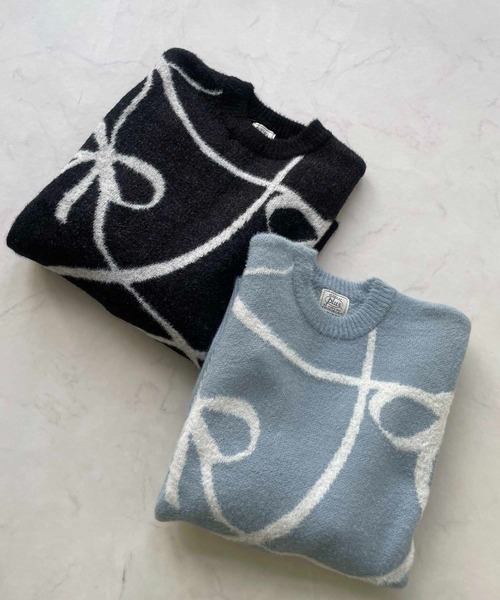 セール】◇選んでアソートデザイン ゆるっとシャギーニットプル