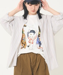 オックス長袖バンドカラーシャツ(M1)
