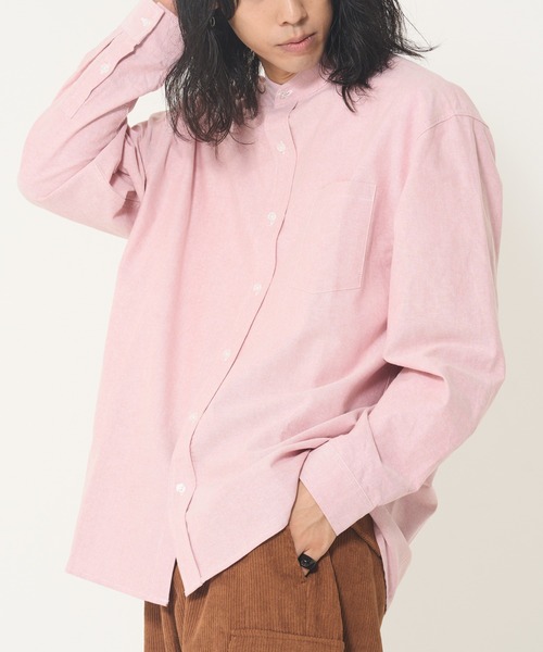 ROUGH TRADE(ラフトレード)の「オックス長袖バンドカラーシャツ(M1)(シャツ/ブラウス・メンズ・ホワイト/ピンク/その他1/その他2/その他3/ブルー・MEDIUM/LARGE/X-LARGE)」の14枚目の写真