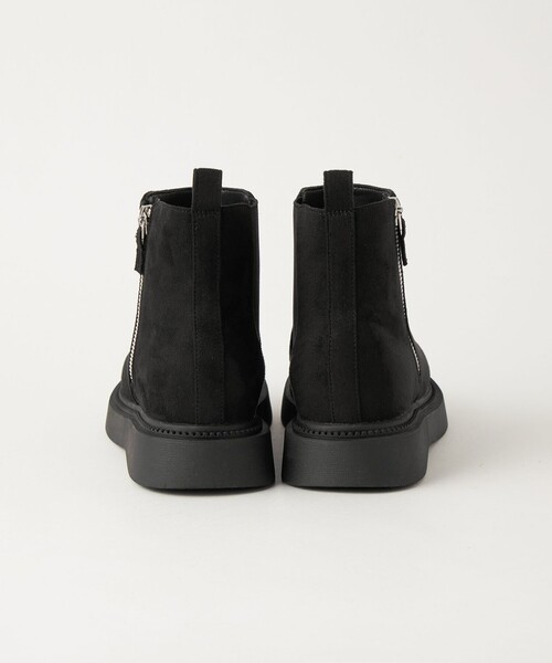 green label relaxing（グリーンレーベルリラクシング）の「サイドジップゴアブーツ / キッズ 22cm-23cm（ブーツ・キッズ・ベージュ/ブラック・22cm/23cm）」の12枚目の写真