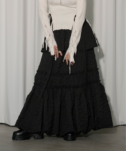 ginch　LOHEN LOHEN レイヤード2wayスカート ブラック ginch様専用 LOHEN LOHEN レイヤード2wayスカート ブラック
