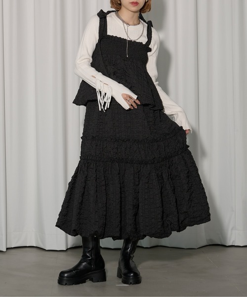 ginch　LOHEN LOHEN レイヤード2wayスカート ブラック ginch様専用 LOHEN LOHEN レイヤード2wayスカート ブラック