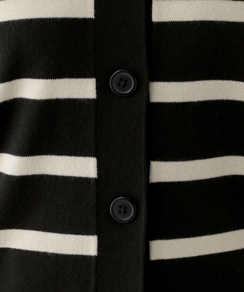 GLOBAL WORK Smile Seed Store（グローバルワーク スマイルシードストア）の「お手入れラクラククルーカーディガン/116058（カーディガン/ボレロ・レディース・ブラック系その他/ブラック×ホワイト/ブルー系その他6/ゴールド系その他・MEDIUM/X-LARGE/SMALL/LARGE）」の17枚目の写真