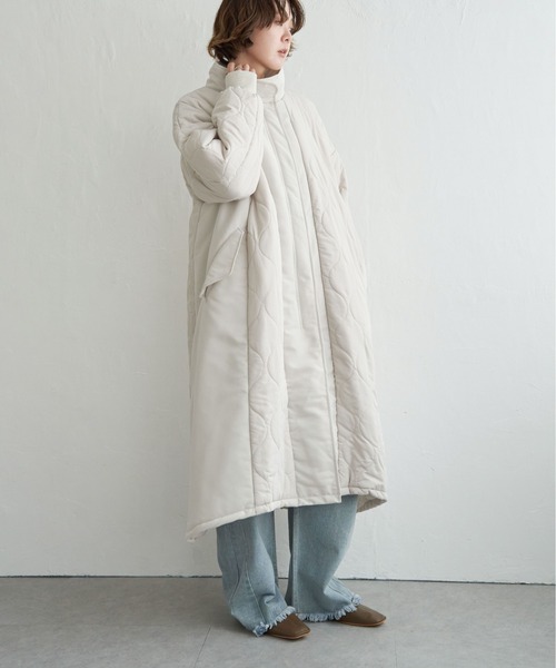 notch.（ノッチ）の「キルト切替スタンドロングコート（その他アウター