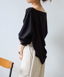 TRIANGLE PALETTE（トライアングルパレット）の「ボートネック ポンチ長袖プルオーバー/トップス（Tシャツ/カットソー）」