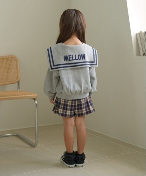 Lycee mine（リセマイン）の「【毛玉バイバイ裏毛】セーラーカラースウェット（スウェット・キッズ・ライトピンク/トップグレー/オートミール/ダークブルー・100cm/110cm/120cm/130cm/140cm/150cm）」の21枚目の写真