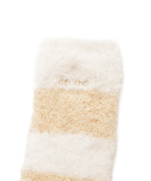 gelato pique（ジェラートピケ）の「ジェラート2ボーダーレッグウォーマー（レッグウォーマー・レディース・チャコールグレー/ブルー/ピンク/イエロー・FREE）」の8枚目の写真