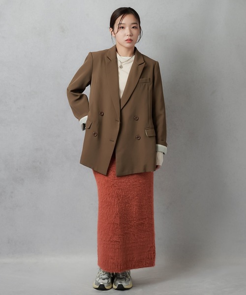 Lull(ルル)の「【Lull / ルル】フェザーニットスカート(スカート・レディース・ブラック/キナリ/テラコッタ・ONESIZE)」の20枚目の写真