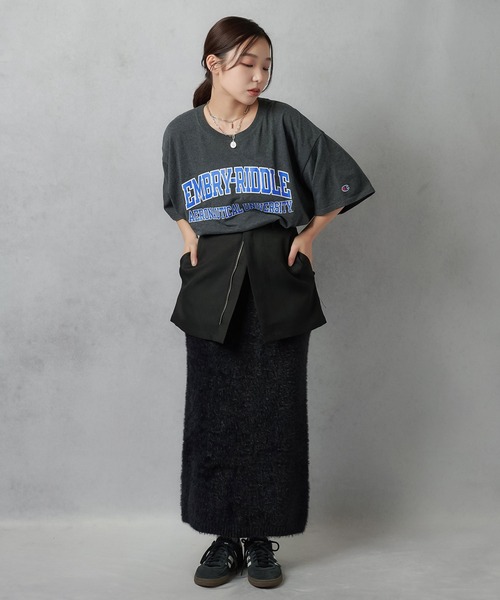 Lull(ルル)の「【Lull / ルル】フェザーニットスカート(スカート・レディース・ブラック/キナリ/テラコッタ・ONESIZE)」の22枚目の写真