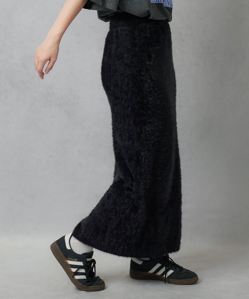 Lull(ルル)の「【Lull / ルル】フェザーニットスカート(スカート・レディース・ブラック/キナリ/テラコッタ・ONESIZE)」の12枚目の写真