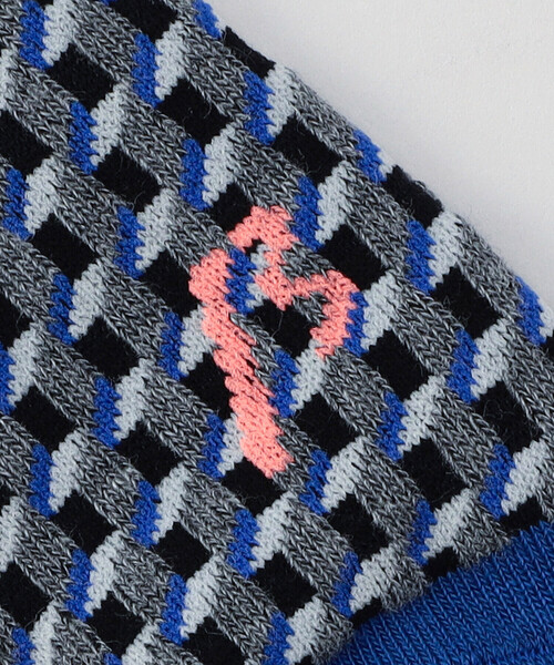 β MEN（ベータメン）の「キューブ柄 クルーソックス（ソックス/靴下・メンズ・イエロー/グリーン/ブルー・27.0cm）」の9枚目の写真