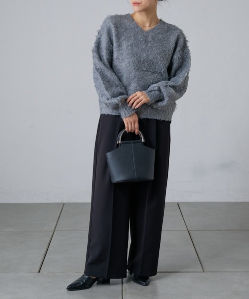 COLONY 2139（コロニートゥーワンスリーナイン）の「金具コンビハンドルバッグ（ハンドバッグ・レディース・ホワイト/ブラック/グレー・FREE）」の4枚目の写真