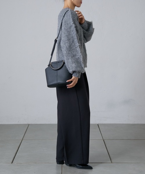 COLONY 2139（コロニートゥーワンスリーナイン）の「金具コンビハンドルバッグ（ハンドバッグ・レディース・ホワイト/ブラック/グレー・FREE）」の5枚目の写真