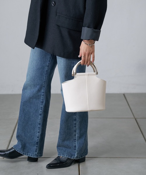 COLONY 2139（コロニートゥーワンスリーナイン）の「金具コンビハンドルバッグ（ハンドバッグ・レディース・ホワイト/ブラック/グレー・FREE）」の18枚目の写真