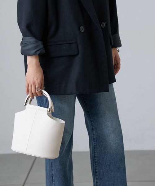 COLONY 2139（コロニートゥーワンスリーナイン）の「金具コンビハンドルバッグ（ハンドバッグ・レディース・ホワイト/ブラック/グレー・FREE）」の19枚目の写真