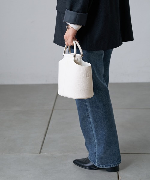 COLONY 2139（コロニートゥーワンスリーナイン）の「金具コンビハンドルバッグ（ハンドバッグ・レディース・ホワイト/ブラック/グレー・FREE）」の20枚目の写真