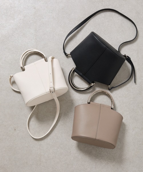 COLONY 2139（コロニートゥーワンスリーナイン）の「金具コンビハンドルバッグ（ハンドバッグ・レディース・ホワイト/ブラック/グレー・FREE）」の15枚目の写真