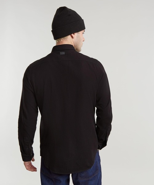 G-STAR(ジースター)の「MARINE SLIM SHIRT/ライトウェイトデニムシャツ(シャツ/ブラウス・メンズ・ダークインディゴブルー/グリーン系その他/ブラック系その他・LARGE/MEDIUM/SMALL/X-SMALL)」の10枚目の写真