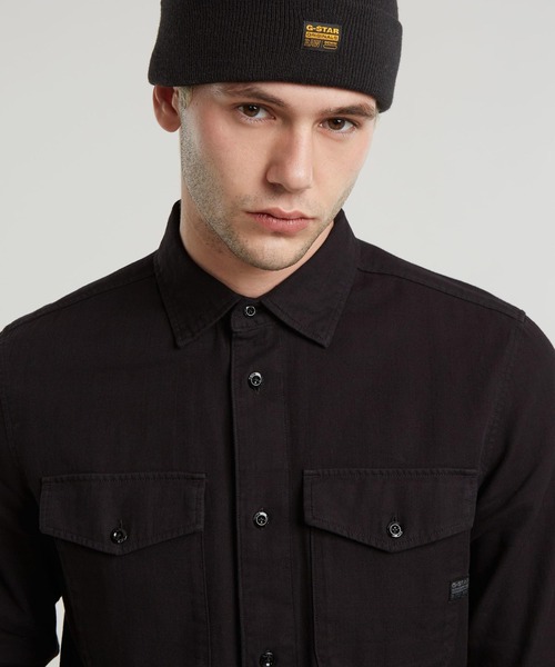 G-STAR(ジースター)の「MARINE SLIM SHIRT/ライトウェイトデニムシャツ(シャツ/ブラウス・メンズ・ダークインディゴブルー/グリーン系その他/ブラック系その他・LARGE/MEDIUM/SMALL/X-SMALL)」の12枚目の写真