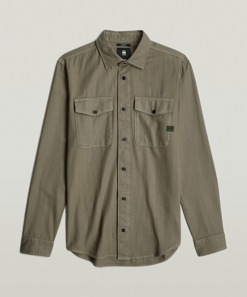 G-STAR(ジースター)の「MARINE SLIM SHIRT/ライトウェイトデニムシャツ(シャツ/ブラウス・メンズ・ダークインディゴブルー/グリーン系その他/ブラック系その他・LARGE/MEDIUM/SMALL/X-SMALL)」の20枚目の写真