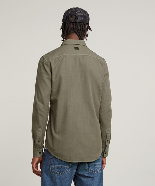 G-STAR(ジースター)の「MARINE SLIM SHIRT/ライトウェイトデニムシャツ(シャツ/ブラウス・メンズ・ダークインディゴブルー/グリーン系その他/ブラック系その他・LARGE/MEDIUM/SMALL/X-SMALL)」の16枚目の写真