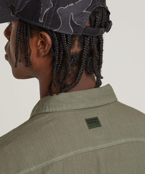 G-STAR(ジースター)の「MARINE SLIM SHIRT/ライトウェイトデニムシャツ(シャツ/ブラウス・メンズ・ダークインディゴブルー/グリーン系その他/ブラック系その他・LARGE/MEDIUM/SMALL/X-SMALL)」の19枚目の写真