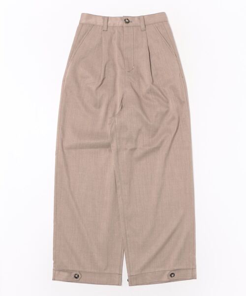 DOUBLE NAME(ダブルネーム)の「裾ボタンパンツ/ユニセックス(スラックス・レディース・ブラック/ネイビー系/グリーン系/ベージュ・FREE)」の14枚目の写真