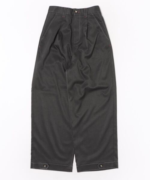 DOUBLE NAME(ダブルネーム)の「裾ボタンパンツ/ユニセックス(スラックス・レディース・ブラック/ネイビー系/グリーン系/ベージュ・FREE)」の15枚目の写真