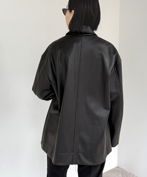 AP STUDIO（エーピーストゥディオ）の「レザーライクジャケット