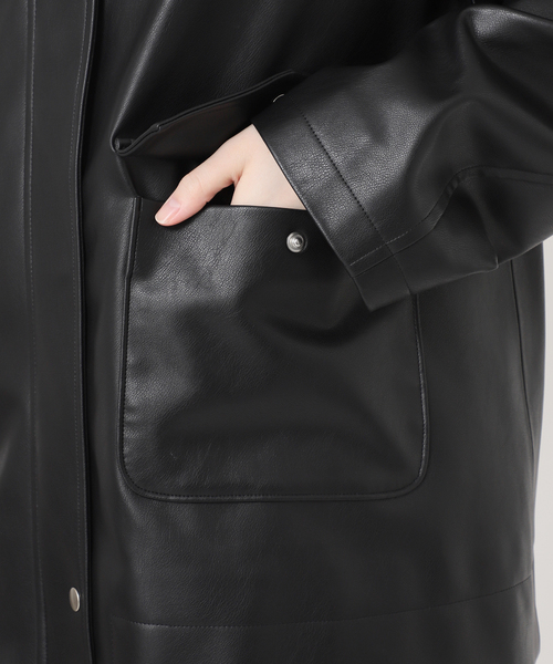 AP STUDIO（エーピーストゥディオ）の「レザーライクジャケット