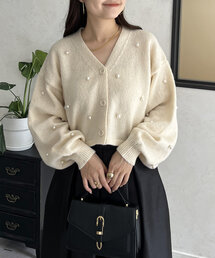 prose verse | ショート丈パールカーディガン(カーディガン/ボレロ)