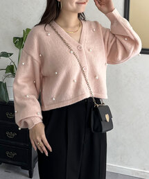 prose verse | ショート丈パールカーディガン(カーディガン/ボレロ)