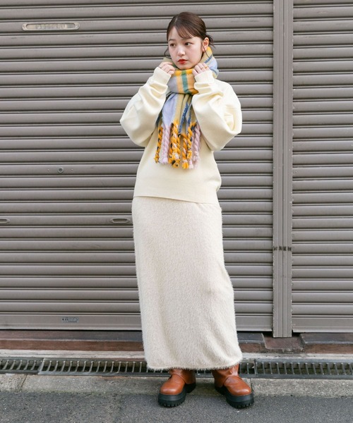 KBF(ケイビーエフ)の「ラメチェックマフラー(マフラー・レディース・レッド系その他/イエロー系その他・ONE)」の21枚目の写真