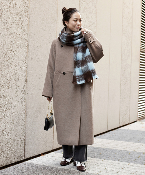 B.C STOCK（ベーセーストック）の「チェックブークレマフラー（マフラー・レディース・ブラック系その他/グリーン/イエロー/ブラウン・FREE）」の12枚目の写真