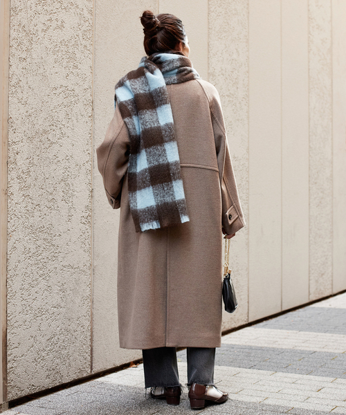 B.C STOCK（ベーセーストック）の「チェックブークレマフラー（マフラー・レディース・ブラック系その他/グリーン/イエロー/ブラウン・FREE）」の14枚目の写真