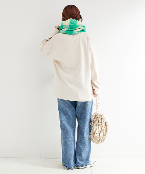 B.C STOCK（ベーセーストック）の「チェックブークレマフラー（マフラー・レディース・ブラック系その他/グリーン/イエロー/ブラウン・FREE）」の17枚目の写真