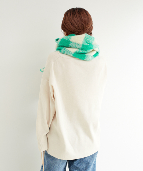 B.C STOCK（ベーセーストック）の「チェックブークレマフラー（マフラー・レディース・ブラック系その他/グリーン/イエロー/ブラウン・FREE）」の20枚目の写真