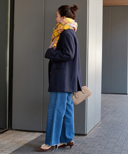 B.C STOCK（ベーセーストック）の「チェックブークレマフラー（マフラー・レディース・ブラック系その他/グリーン/イエロー/ブラウン・FREE）」の22枚目の写真