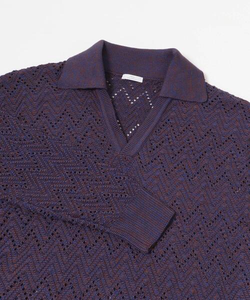 ITEMS URBANRESEARCH(アイテムズ アーバンリサーチ)の「スキッパーニットプルオーバー(ニット/セーター・レディース・ホワイト系その他/ブルー系その他・FREE)」の5枚目の写真