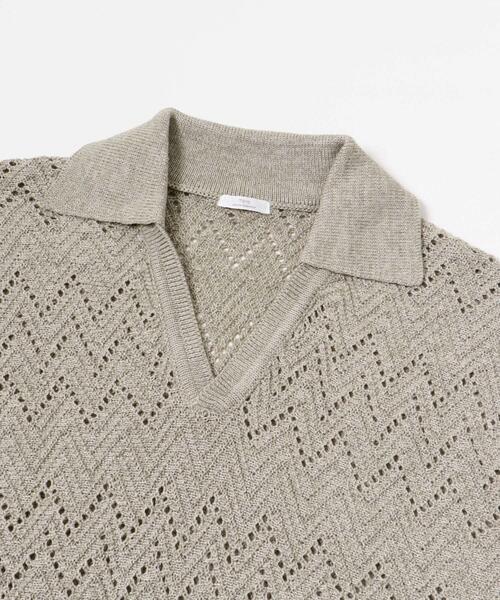 ITEMS URBANRESEARCH(アイテムズ アーバンリサーチ)の「スキッパーニットプルオーバー(ニット/セーター・レディース・ホワイト系その他/ブルー系その他・FREE)」の10枚目の写真