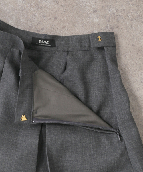 journal standard L'essage（ジャーナルスタンダードレサージュ）の「WOOLプリーツスカート（スカート・レディース・グレー/ブラック・36/38）」の20枚目の写真