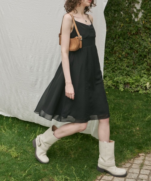 ZIMMERMANN クレポン ミディワンピース ラッフル付き ZIMMERMANN クレポン ミディワンピース ラッフル付き