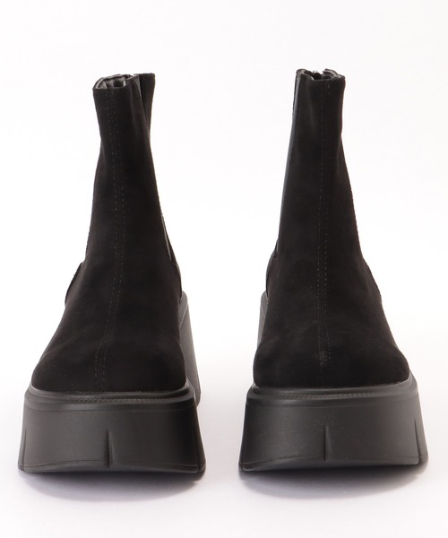 Lace Ladies(レースレディース)の「バックファスナー サイドゴア 厚底 ショート ブーツ(ブーツ・レディース・ブラック・24.5cm/24cm/23.5cm/23cm/22.5cm)」の11枚目の写真