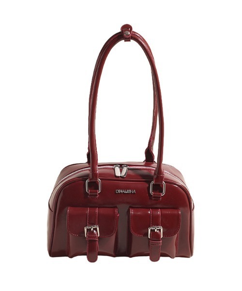 FREE STYLISTS(フリー スタイリスト)の「Y2K レトロ バックルデザインBAG / 500mlペットボトル収納可能(ショルダーバッグ・レディース・シルバー/ワイン/ブラック・FREE)」の5枚目の写真