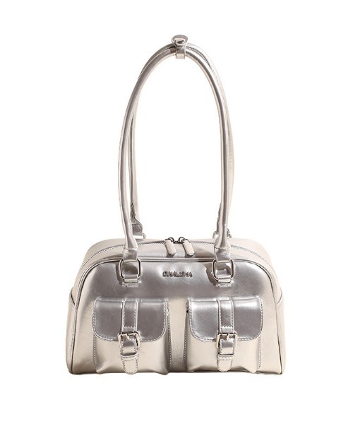 FREE STYLISTS(フリー スタイリスト)の「Y2K レトロ バックルデザインBAG / 500mlペットボトル収納可能(ショルダーバッグ・レディース・シルバー/ワイン/ブラック・FREE)」の6枚目の写真