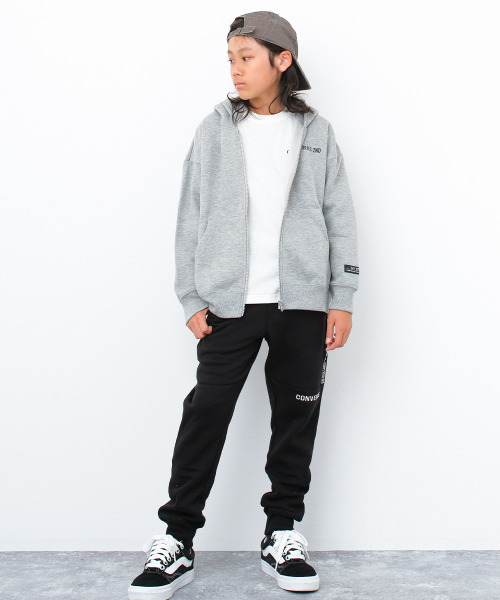 CONVERSE(コンバース)の「CONVERSE 別注裏起毛スウェットパンツ(スウェットパンツ・キッズ・ブラック/杢グレー/チャコールグレー・160/150/140/130)」の5枚目の写真
