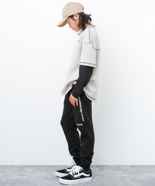 CONVERSE(コンバース)の「CONVERSE 別注裏起毛スウェットパンツ(スウェットパンツ・キッズ・ブラック/杢グレー/チャコールグレー・160/150/140/130)」の6枚目の写真