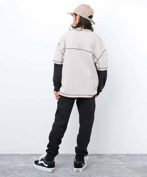 CONVERSE(コンバース)の「CONVERSE 別注裏起毛スウェットパンツ(スウェットパンツ・キッズ・ブラック/杢グレー/チャコールグレー・160/150/140/130)」の7枚目の写真
