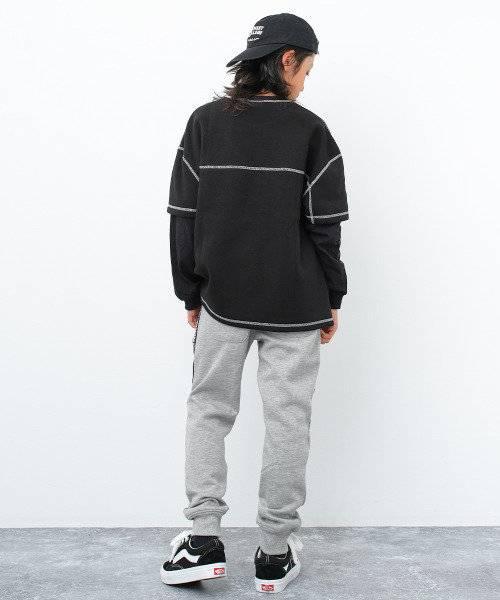 CONVERSE(コンバース)の「CONVERSE 別注裏起毛スウェットパンツ(スウェットパンツ・キッズ・ブラック/杢グレー/チャコールグレー・160/150/140/130)」の10枚目の写真